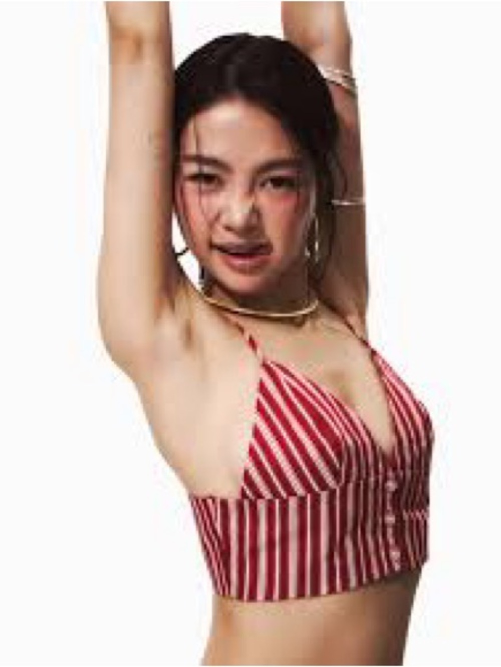 Zara Stripped Crop Tank Top - Picture 5 of 15